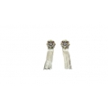 Earring0022-Nice Earring made with Beautiful Multi Colour Stone and Silver